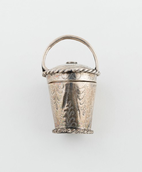 Basket-Shaped Sponge Box, Netherlands, c. 1850. Creator: Unknown.