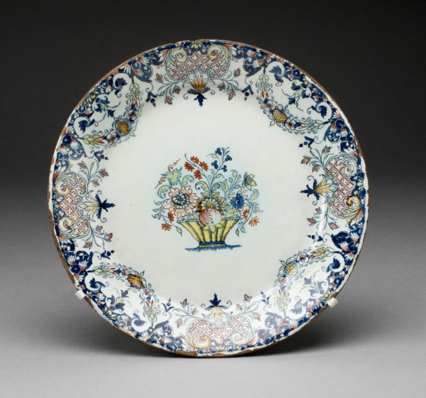 Plate, Rouen, c. 1770. Creator: Rouen Potteries.