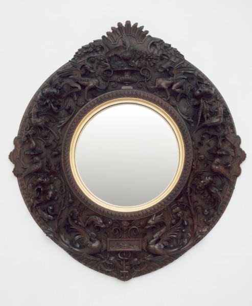 Mirror, Siena, 1870. Creators: Carlo Bartolozzi, Nicodemo Ferri.