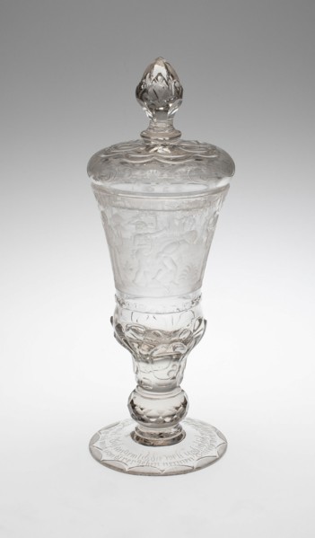 Covered Goblet (Pokal) with Musicians, Silesia, 1730/40. Creator: Unknown.