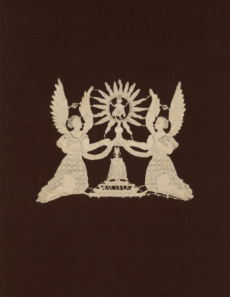 Panel (Center Motif For a Liturgical Piece), Europe, 1775/1800. Creator: Unknown.