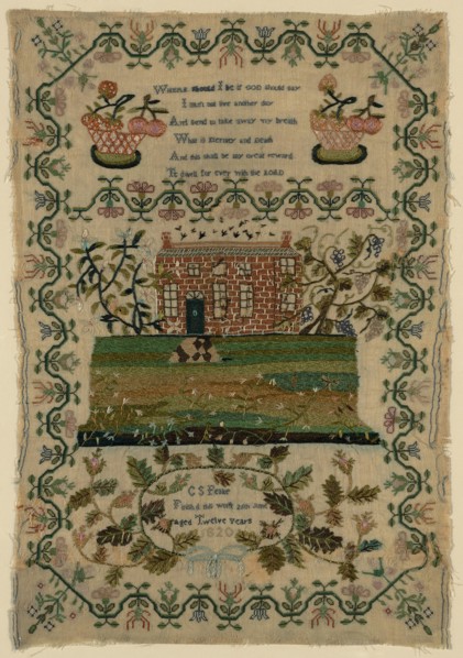 Sampler, England, 1820. Creator: C. S. Peake.