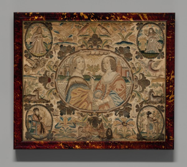 Needlework (Depicting the Four Seasons), England, c. 1660. Creator: Unknown.