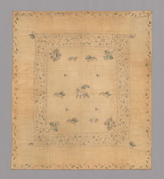 Bedspread, England, Queen Anne period, 1701/25. Creator: Unknown.