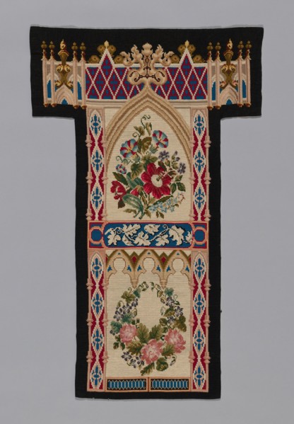 Prie-Dieu Cover, England, c. 1857/60. Creator: Unknown.