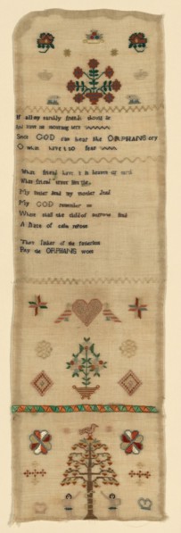 Needlecase Sampler, England, late 18th century. Creator: Unknown.