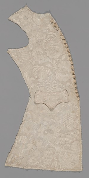Waistcoat Front Panel, England, 1720-40. Creator: Unknown.
