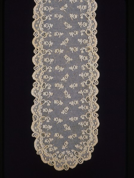 Pair of Lappets (Joined), France, 1880s. Creator: Unknown.