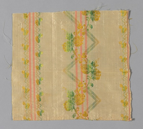 Fragment (Dress Fabric), France, 1775/1800. Creator: Unknown.