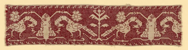 Fragment from a Border, Italy, 17th century. Creator: Unknown.