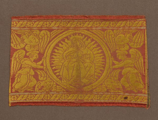 Fragment (From an Orphrey Band), Italy, 15th century. Creator: Unknown.