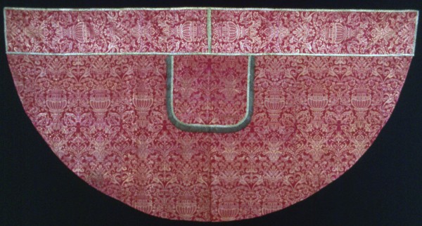 Cope with Hood, Italy, 19th century (adaptation of a 17th century textile design). Creator: Unknown.
