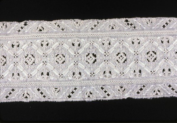 Fragment (Three Joined Strips from Small Pillow), Italy, 1550/1600. Creator: Unknown.