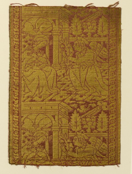 Fragment (From an Orphrey Band), Italy, 15th century. Creator: Unknown.