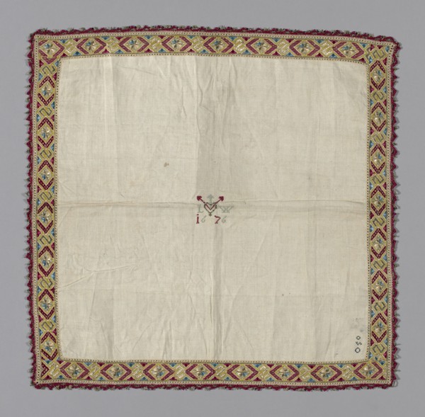 Handkerchief, Italy, 1676. Creator: Unknown.