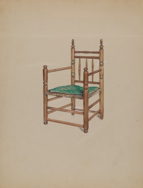 Carver Armchair, 1935/1942. Creator: Charles Squires.