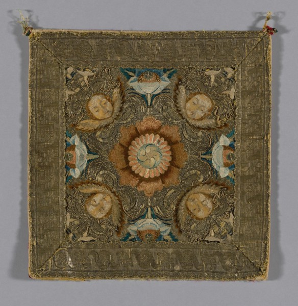 Chalice Cover or Portion of a Burse, Italy, 1675/1725. Creator: Unknown.