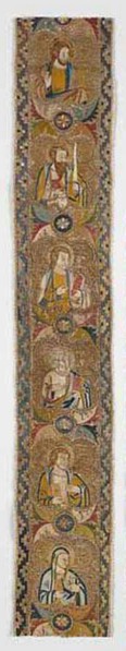 Band from an Orphrey, Florence, 1360s. Creator: Unknown.