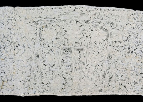 Insertion with Cardinal's Coat-of-Arms, Italy, 1675/1725. Creator: Unknown.