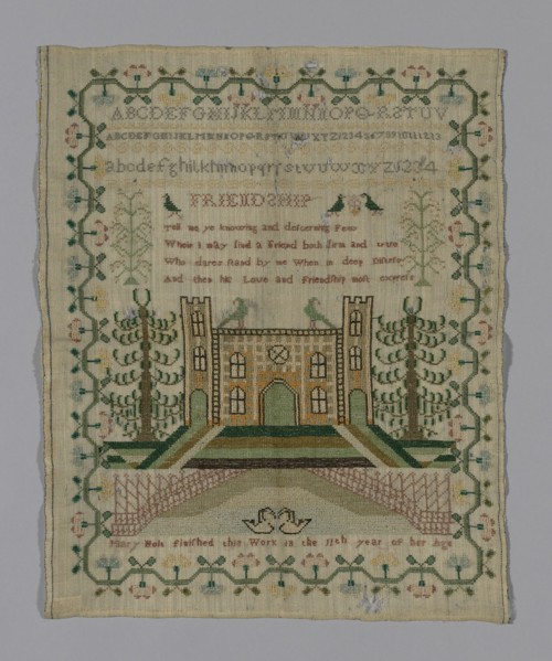 Sampler, England, 19th century. Creator: Mary Holt.