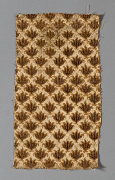 Fragment (Dress Fabric), Italy, 1650/1700. Creator: Unknown.
