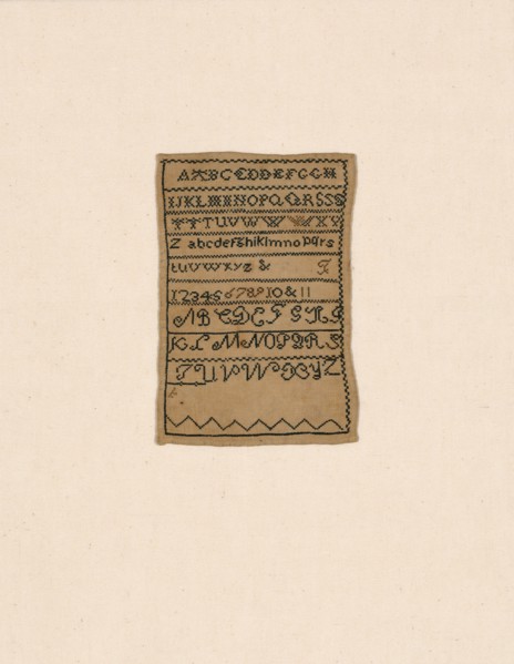 Sampler, United States, 19th century. Creator: Unknown.