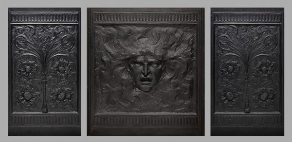 Fireback, c. 1882. Creator: Wellington and Burrage.