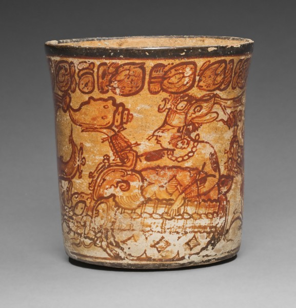 Vessel Depicting a Mythological Scene, A.D. 600/800. Creator: Unknown.
