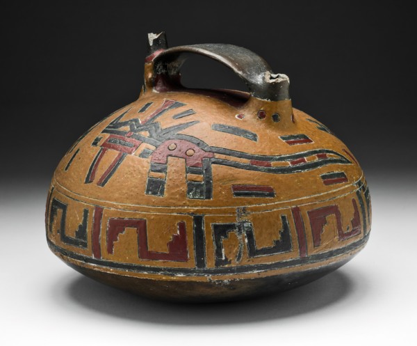 Vessel with Abstract Feline and Falcon-Head Spout, 650/150 B.C. Creator: Unknown.