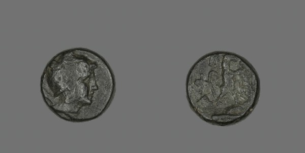 Coin Depicting the Hero Perseus, 220-178 BCE. Creator: Unknown.