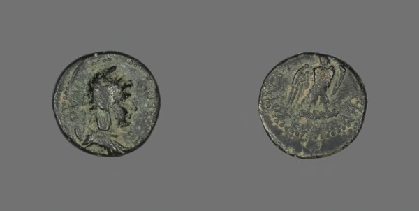 Coin Depicting the Head of a Man, 27 BCE-14 CE. Creator: Unknown.