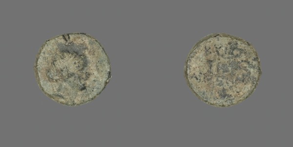 Coin Depicting the Amazon Cyme, about 250 BCE. Creator: Unknown.