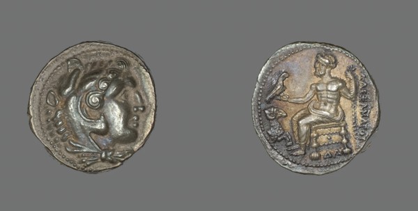 Tetradrachm (Coin) Portraying Alexander the Great, 336-323 BCE. Creator: Unknown.
