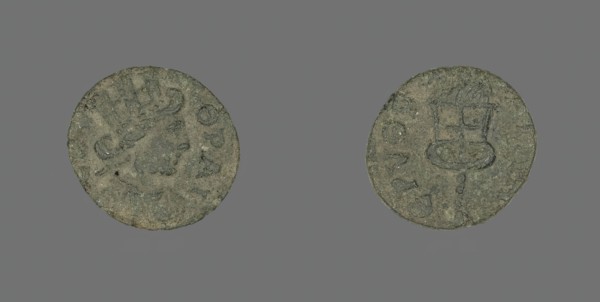 Coin Depicting the Goddess Tyche, 3rd century BCE-4th century AD. Creator: Unknown.