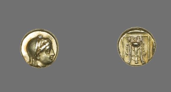 Hecta (Coin) Depicting the Goddess Demeter, 400-350 BCE. Creator: Unknown.