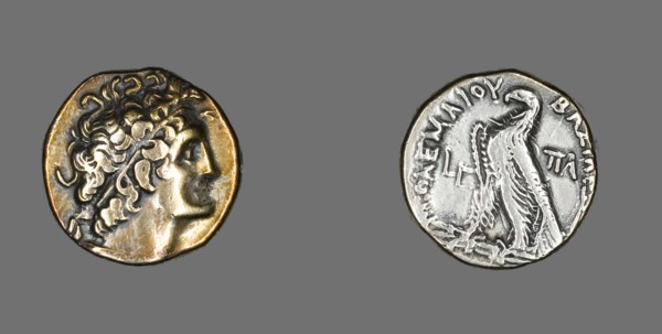 Tetradrachm (Coin) Portraying Ptolemy I, 176-175 BCE, Reign of Ptolemy VI (181-145 BCE). Creator: Unknown.