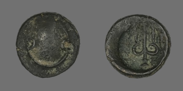 Coin Depicting a Boeotian Shield, 196-146 BCE. Creator: Unknown.