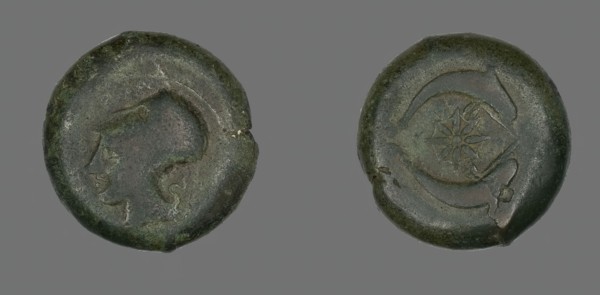 Coin Depicting the Goddess Athena, 345-317 BCE. Creator: Unknown.