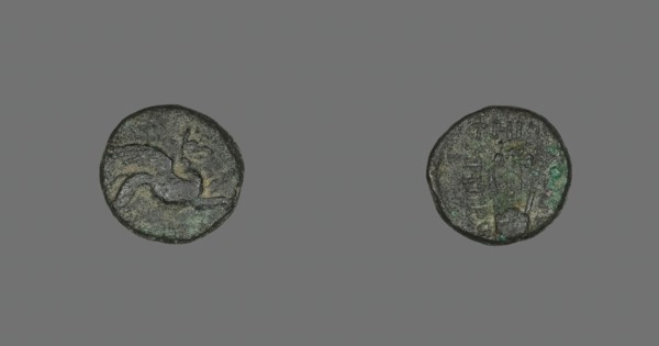 Coin Depicting a Griffin, 300-30 BCE. Creator: Unknown.