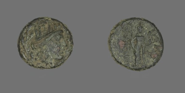 Coin Depicting the Goddess Tyche, 2nd-1st century BCE. Creator: Unknown.