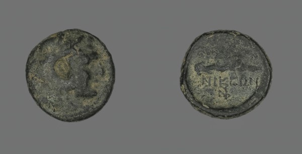 Coin Depicting the Hero Herakles, about 168 BCE. Creator: Unknown.