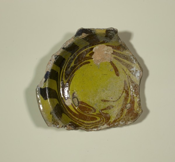 Fragment of a Bowl, 16th-17th century. Creator: Unknown.