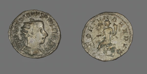 Antoninianus (Coin) Portraying Emperor Gordian III, 242-244. Creator: Unknown.