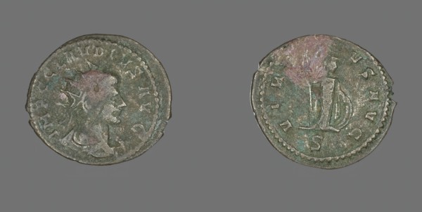 Antoninianus (Coin) Portraying Emperor Claudius Gothicus, 260-270. Creator: Unknown.