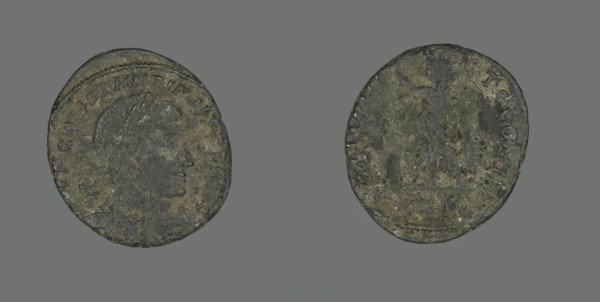 Coin Portraying Emperor Constantine I, 317 AD. Creator: Unknown.