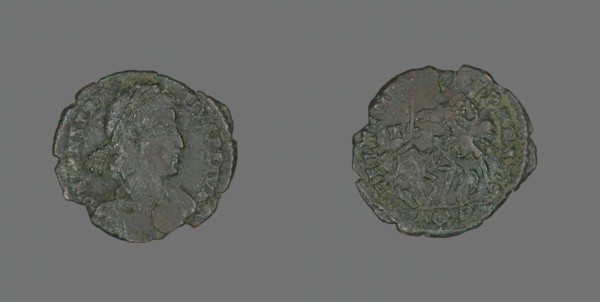Coin Portraying Emperor Constantius II, 337-361. Creator: Unknown.