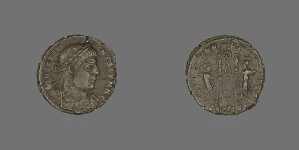 Coin Portraying Emperor Constantine II Caesar, 333-334. Creator: Unknown.