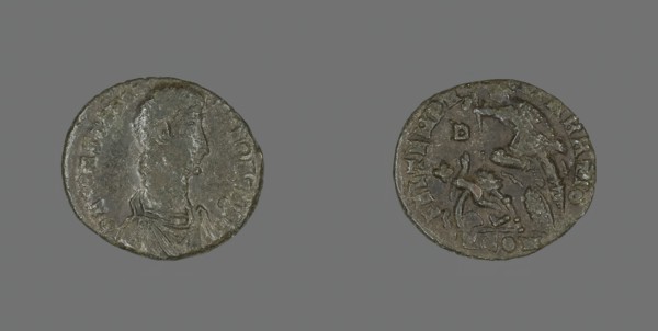 Coin Portraying Emperor Constantius II, 337-361. Creator: Unknown.