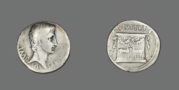 Cistophoric Tetradrachm (Coin) Portraying Emperor Augustus, about 25 BCE. Creator: Unknown.