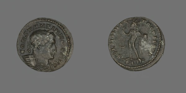 Coin Portraying Emperor Constantine I, 318 AD. Creator: Unknown.